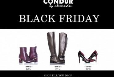 CONDUR by alexandru da startul reducerilor de BLACK FRIDAY
