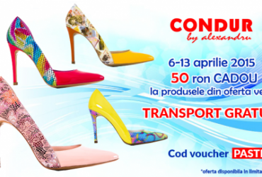 Noile modele de pantofi primavara-vara 2015 CONDUR by alexandru si discount-urile speciale de Paste