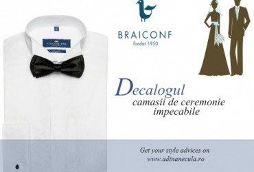 Decalogul camasii de ceremonie impecabile: sugestiile Braiconf pentru o tinuta rafinata