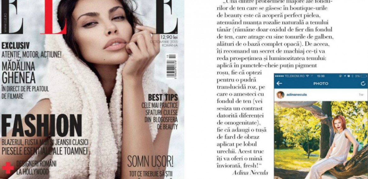 Secrete de frumusete impartasite in editia din luna octombrie a revistei ELLE