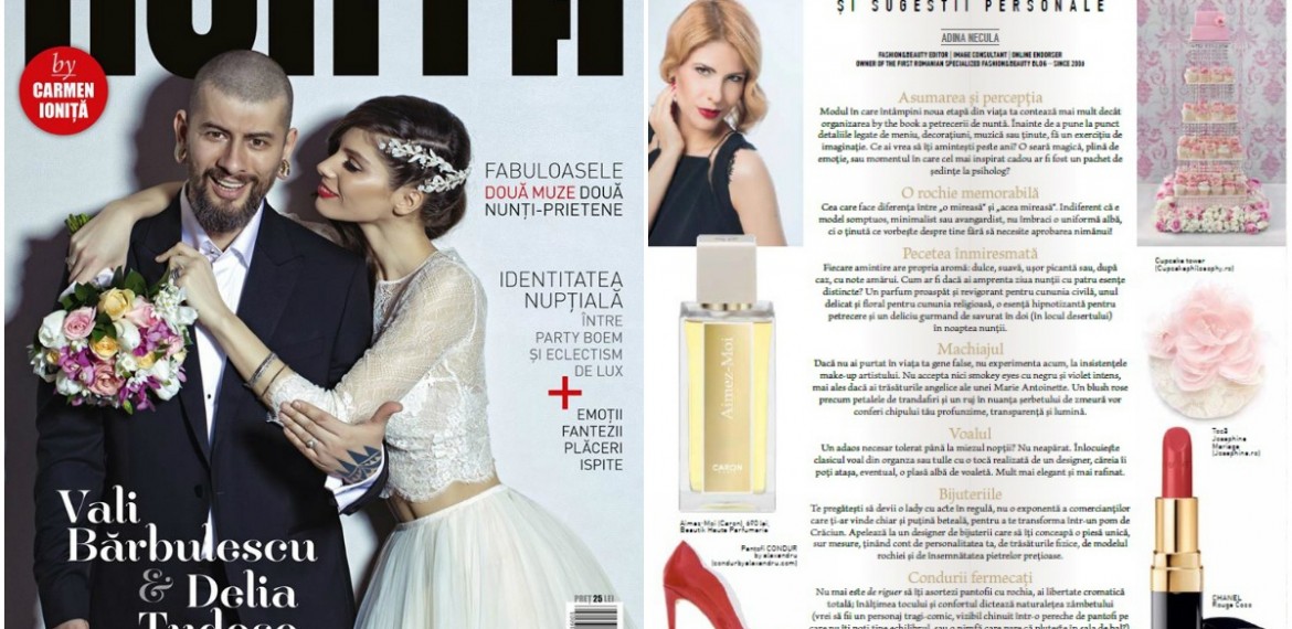Opt sugestii de stil pentru o mireasa lady like in revista Nunta by Carmen Ionita